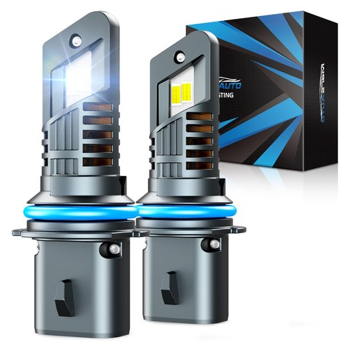 Marsauto 9004 Bulb 2025, M1S 48000LM 9004 Bulbs 6000K, 800% Extremely Bright HB1 Fog Bulbs, No Adapter Required, 1:1 Mini Size with 20000RPM Fan HB1 Fog Light - Pack of 2