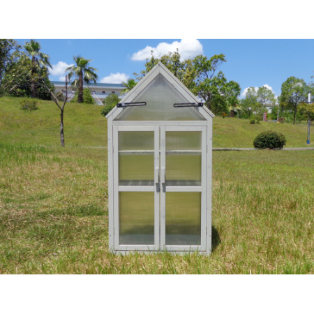 Mini Greenhouse Kit - Outdoor Plant Stand with Adjustable Shelves