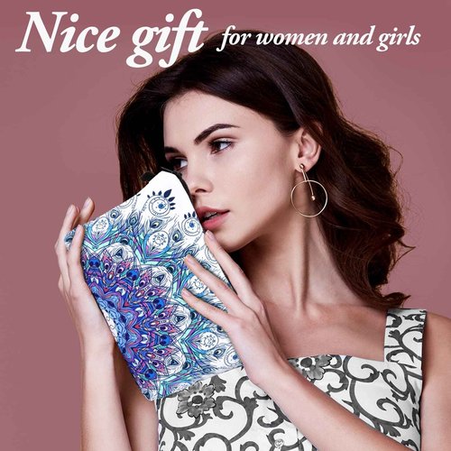 Kajaia 30 Pcs Makeup Bags Bulk Cosmetic Bag Graduation Gifts Mandala Flower Pouches Portable Zipper Makeup Pouch Waterproof Travel Toiletry Bag for Women Teacher Birthday Thanksgiving Christmas Gifts