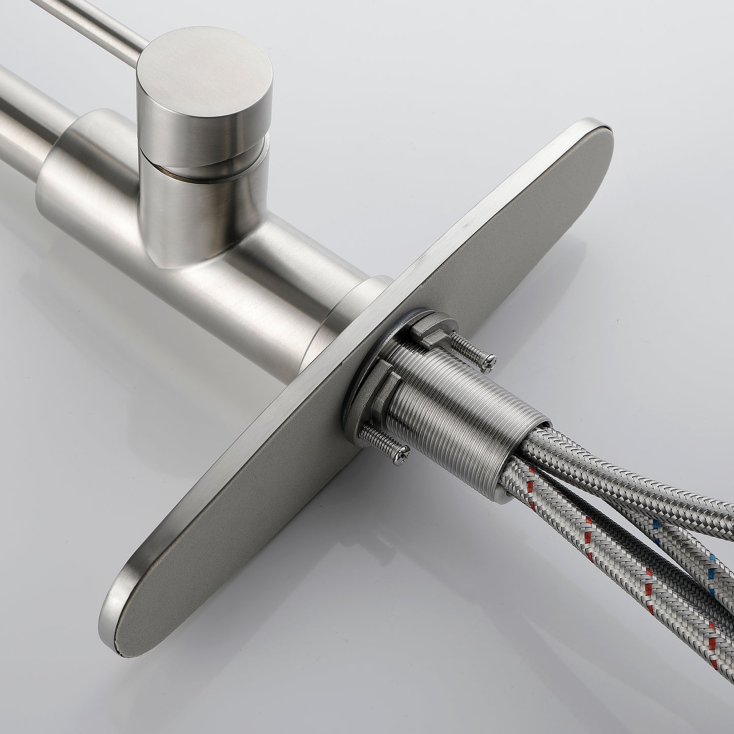 Single Handle Stainless Steel Pull Down Kitchen Faucet - Silvery