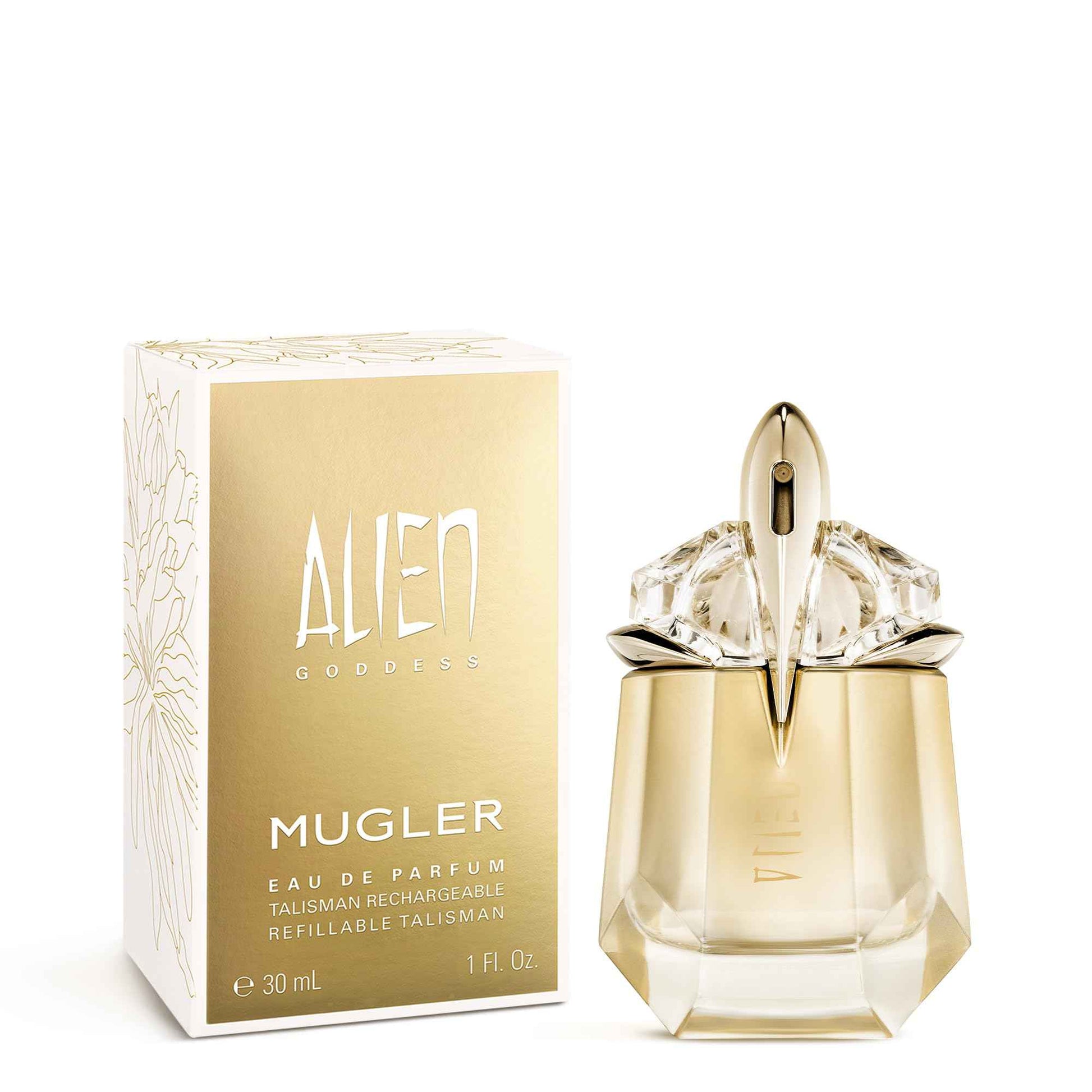 Mugler Alien Goddess - Eau de Parfum - Women's Perfume - Floral & Woody - With Bergamot, Jasmine, and Vanilla - Long Lasting Fragrance - 1.0 Fl Oz