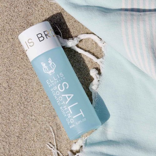 Ellis Brooklyn SALT Body Oil - Scented Body Oils for Women, Ylang Ylang, Violet Leaves & Sandalwood Fragrance Oil for Women, 3.2 Fl Oz