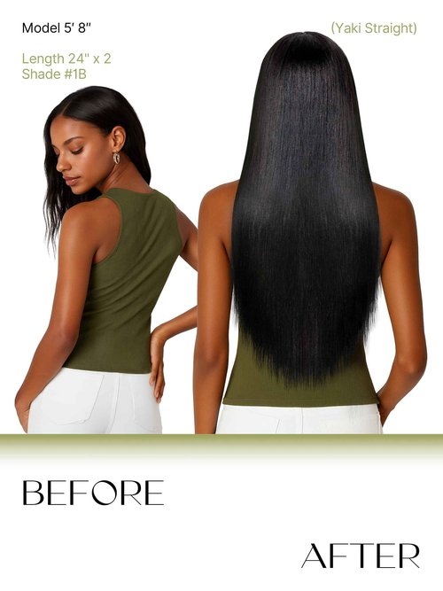 Frodio Clip Ins Hair Extensions Black: Remy Real Human Hair Pu Seamless Long Yaki Straight Invisible Beauty For Women Can Be Body Wave 26 Inch 100g 7 Piece Full Thick Brazilian Jet Black Natural Color