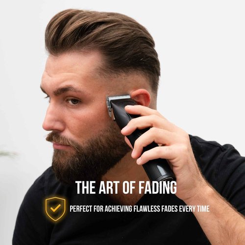 Novah® Professional Hair Clippers for Men, Professional Barber Clippers and Trimmer Set, Mens Cordless Hair Clipper for Barbers Haircut Kit Fade