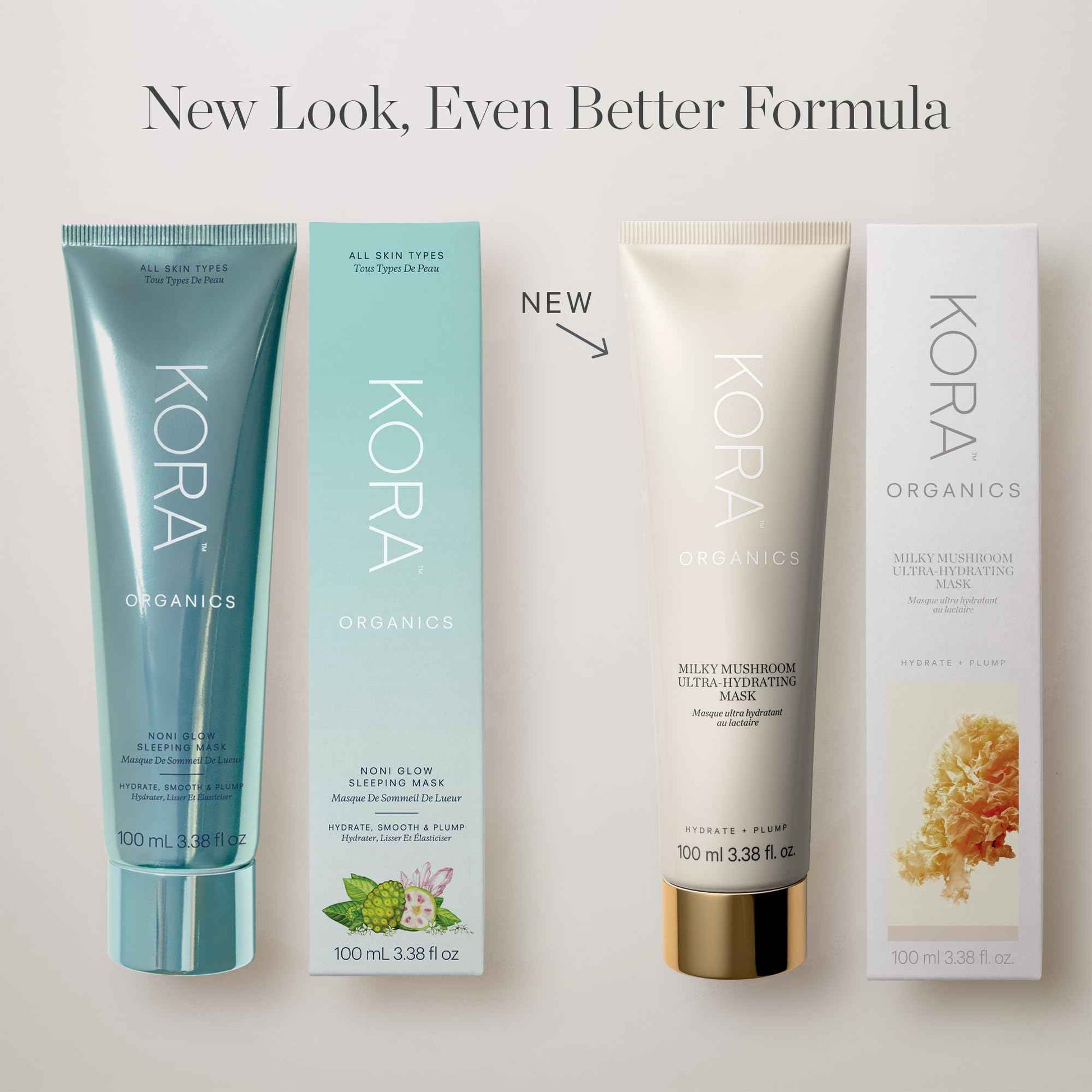 KORA Organics Milky Mushroom Ultra Hydrating Mask 3.38 fl oz