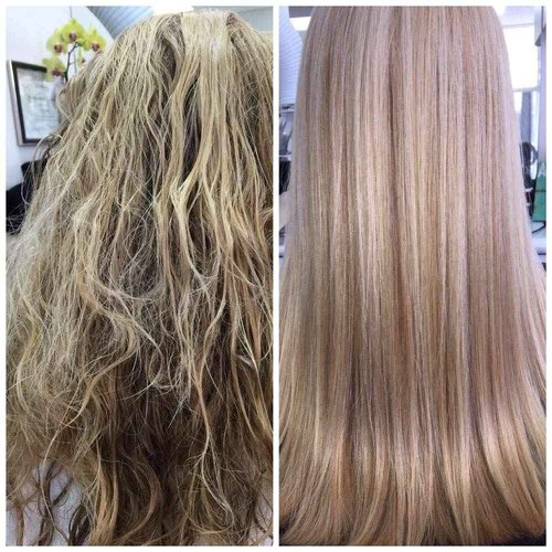 Kerazon Buriti Liss Keratin Treatment + Sulfate Free and Sodium Free Shampoo & Conditioner KIT