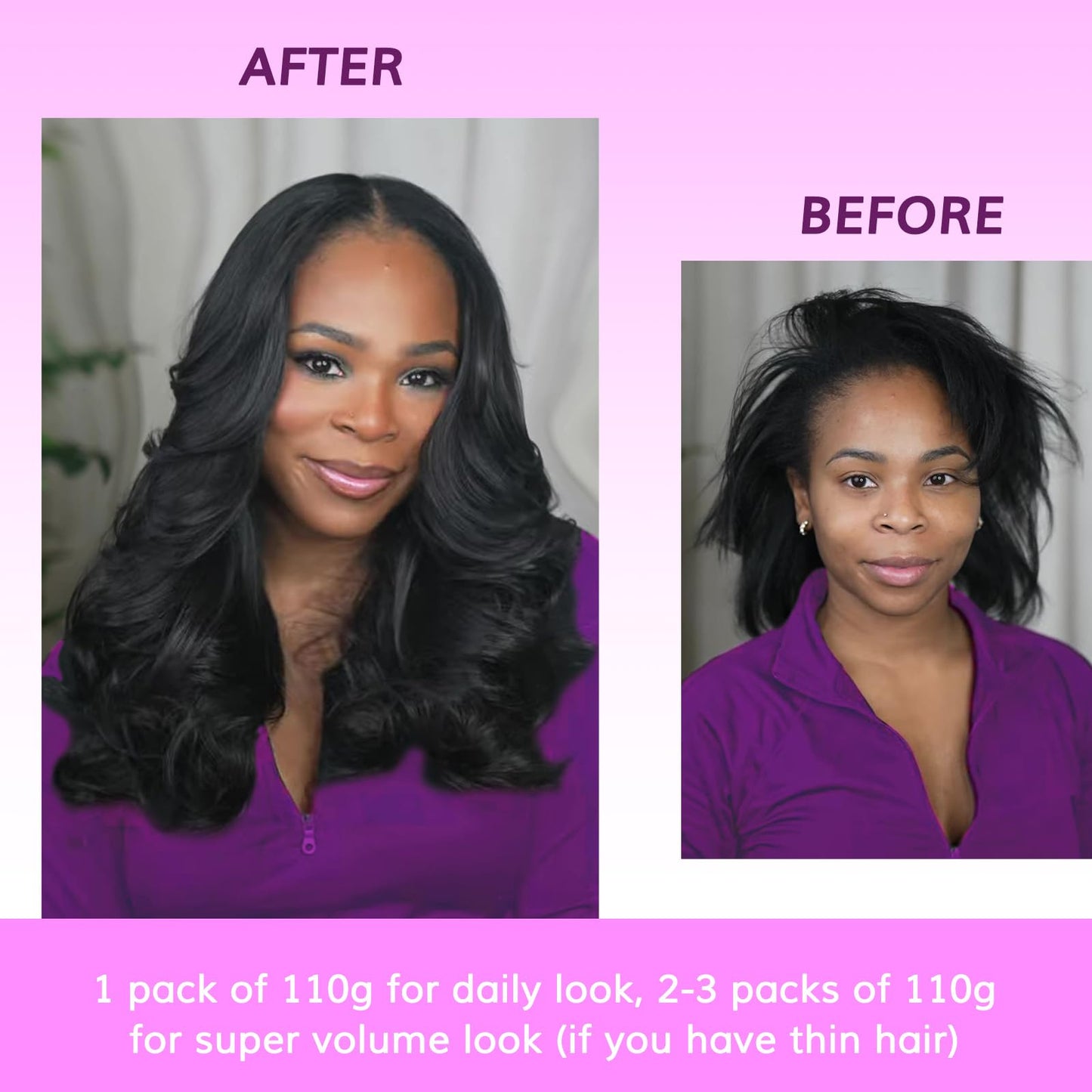 IDN BEAUTY Genius Weft Body Wave Clip In Hair Extensions Human Hair For Black Girl Women, Virgin Hair Longer Lifespan, Invisible Seamless PU Weft Clip Ins, 14 Inch 100g 7Pcs Natural Black