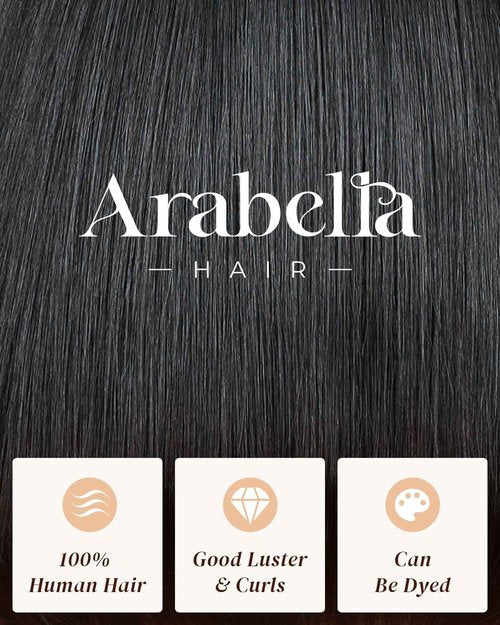 Arabella 5x6 Glueless Wigs Human Hair Pre Plucked Pre Cut Straight Wigs Human hair 230% Density No Glue HD Natural Color Lace Front Closure Ready to Wear Wigs 100% Human Hair For Black Women 16inch