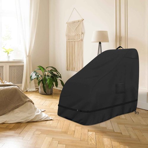 Roasivi Massage Chair Cover Waterproof Massage Chair Full Body Protector Zero Gravity Armchair Cover 420D Oxford Fabric with Drawstring and Buckle 63"L x 39.5"W x 55.5"H Black