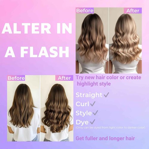 Tape in Hair Extensions Human Hair Utra Thin Invisible Seamless 20pcs 50g (Platinum Blonde, 24 inch)