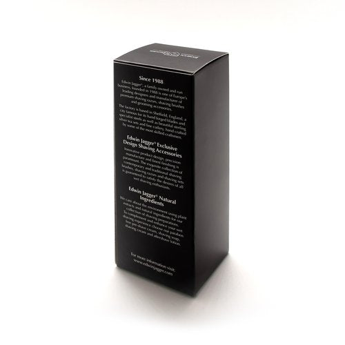 Edwin Jagger 1EJ946SDS Classic Best Badger Hair Exfoliating Shaving Brush with Stand for Shaving Cream or Shaving Soap for Men and Women (Imitation Ebony)