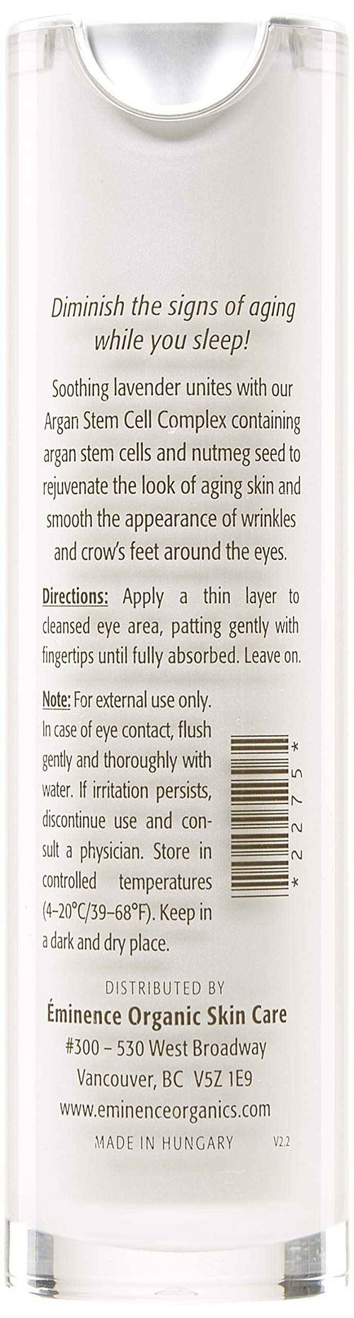 Eminence Lavender Age Corrective Night Eye Cream, 1.05 Ounce