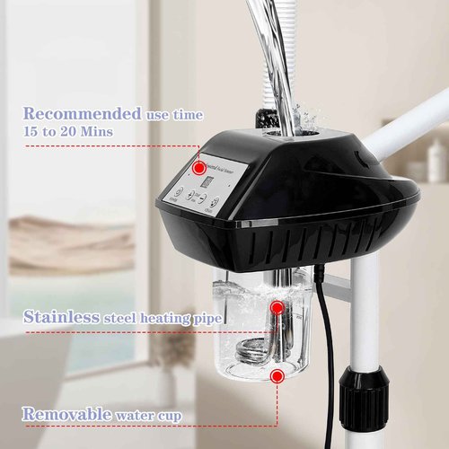 Wuissvnb Facial Steamer Professional, 2 in 1 Facial Steamer with 5X Magnifying Lamp, Ozone Face Steamer, Suitable for Home or Beauty Spa Use