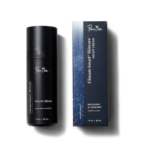 Pour Moi Night Cream with Retinol, Encapsulated Vitamin C, Squalane, Shea Butter, and Peptides – Climate-Smart Moisturizer for Hydration, Radiance, and Visible Skin Renewal