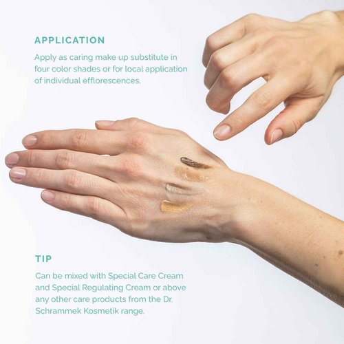 Schrammek Blemish Balm Dark Brown (1.4 fl oz) - Covering Special Care for Irritated, Reddened & Impure Skin - The Original since 1967 - BB Cream - Tinted Face Moisturizer - Facial Skin Care - Dr