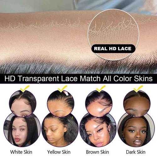 Elva Hair Three Part Straight Lace Closure Bleached Knots Brazilian 3.5"x4" Virgin Human Hair Accessions (18 inch 3 part)