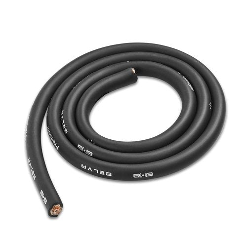 Belva True 1/0 Gauge AWG Premium CCA Dual Amplifier Wiring Kit Without RCA Cable - BPK0D RED