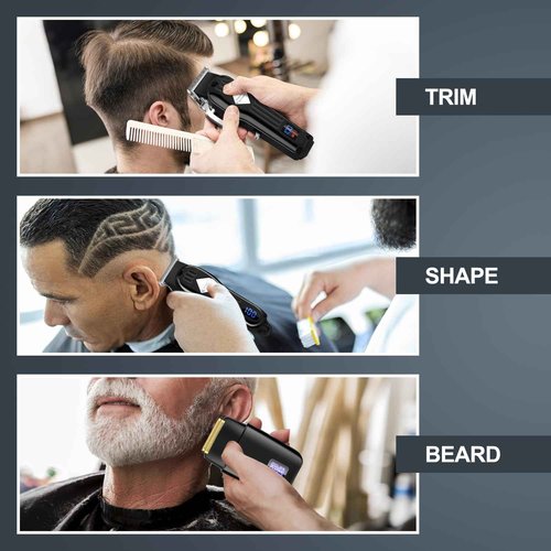 Karrte Professional Hair Clippers/Hair Trimmer/Beard Shaver Kit for Men Cordless Barber Clipper Hair Cutting Kit, Beard Trimmers Haircut Grooming Kit, Gifts for Men