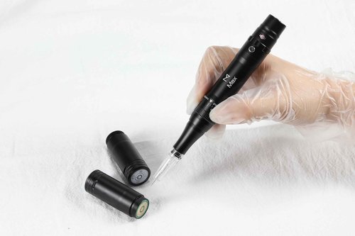 M Permanent Makeup Machine - Microblading Machine, Eyebrow Tattoo Machine - Microshading, Lip, Ombre Brows Machine - Wireless Machine Kit - Achieve Flawless Results (Black)