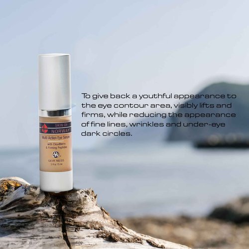 Geir Ness Skin of Norway Multi-Action Eye Serum - Cloudberry & Firming Peptides - Illuminate Dark Circles - For Tired and Puffy Eyes