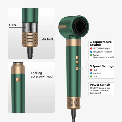Blow Dryer Brush 7 in One, Negative Ion Hair Dryer Brush Set Upgrade Hot Air Brush Air Styler Curling Wrap Air Curler, Curling Iron Hair Styling Tools As A Gift for Straight/Curl/Drying/Smoothing