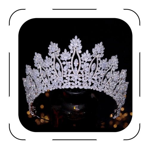 FASNAHOK Large Cubic Zirconia Wedding Tiaras Luxury Tall Pageant Queen Crowns for Women Gift Coronas Para 15 Anos Quinceaneras Big CZ Princess Headbands Silver