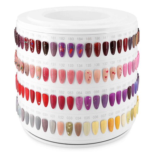 I·B·N G Nail Polish Display Book 200 Colors, Professional Nail Color Display Show Nails Sample Book (CS200)