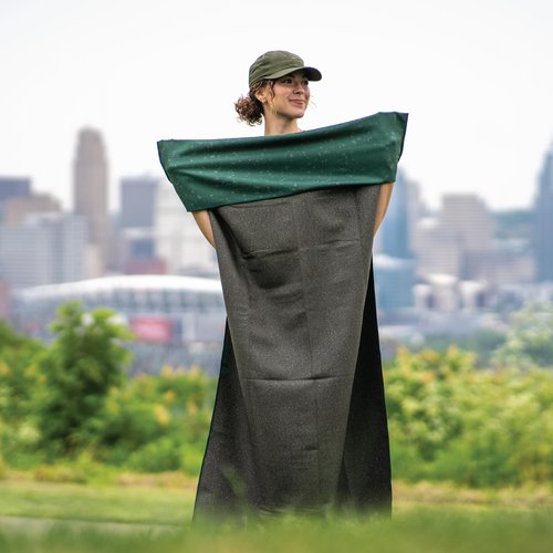 Sprints Athletic Running Towel, Full-Sized, Car Seat Cover - Performance Microfiber… (Green Splat)