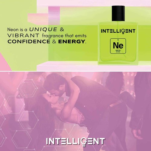 Intelligent Neon Eau de Parfum | Cologne for Men | Abstract, Artistic, Aldehydic | 3.4 Fl Oz (100 mL)