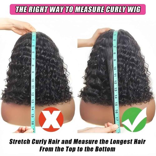 Kalomonia Deep Wave Curly Half Wig Human Hair 200% Density Upgrade Drawstring Seamless Flip Over 3 In 1 Half Wigs for Black Women Wear and Go No Glue No Lace Glueless Wigs Beginner Friendly 12 Inch