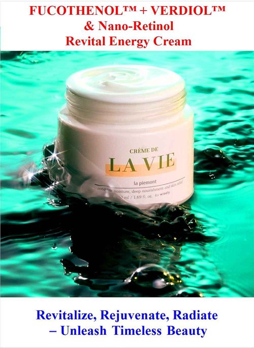 LA VIE ─ FUCOTHENOL™ + Active Miracle™ & Nano-Retinol Revital Energy Cream, Marine Cream (50ml, 1.69oz)