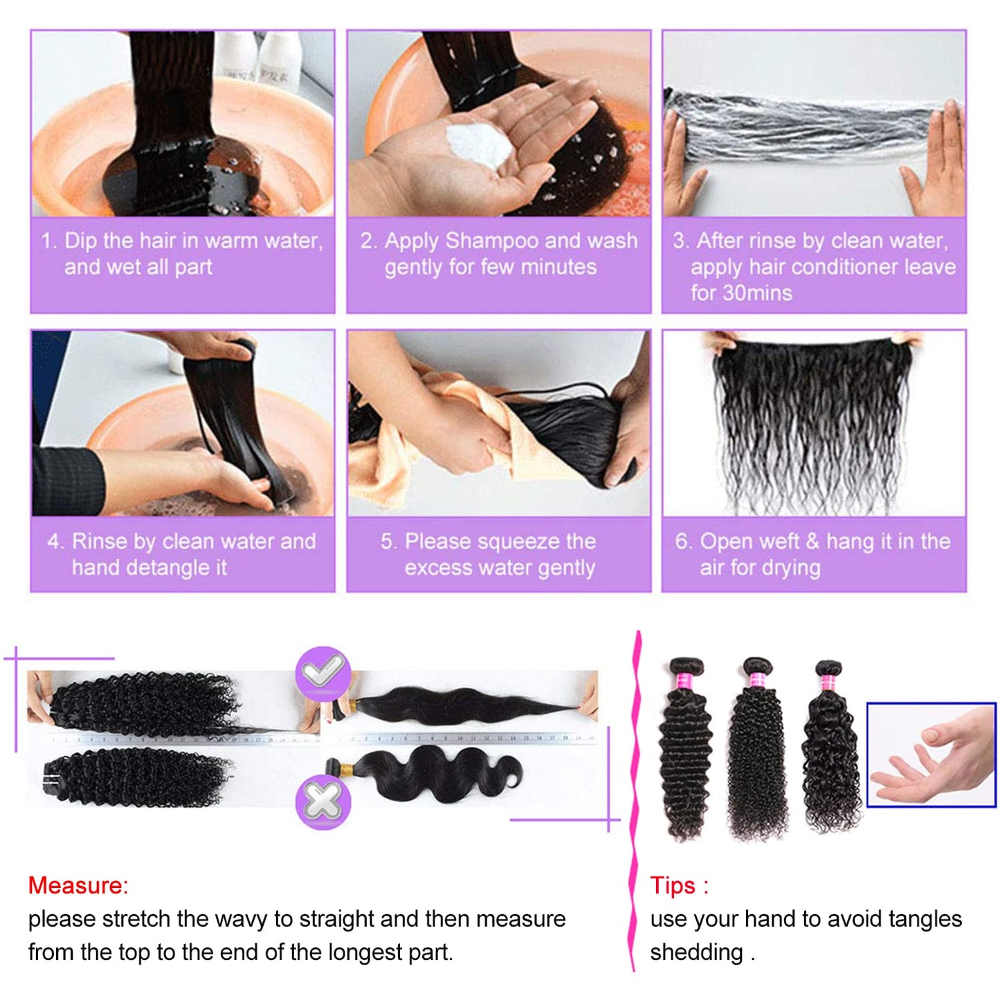 Honey Blonde Water Wave Bundles (24inch,1PC) Brazilian Curly Human Hair Bundles 9A 100% Remy Human Hair Weave Extensions