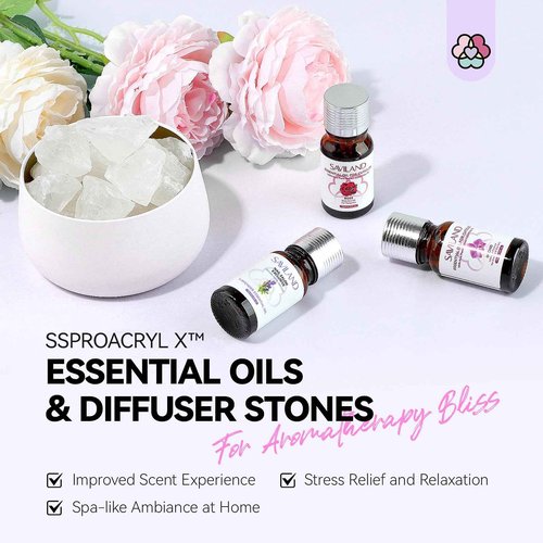 SAVILAND Acrylic Nail Kit with Drill & U V Light: Professional All-in-1 Nails Kit for Beginner with Everything Acrylic Powder & 240 ml Liquid Gel Polish Set Essential Oil Home Use