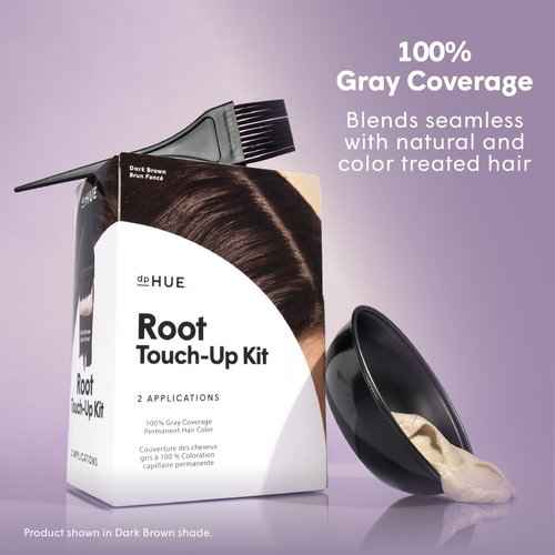 dpHUE Gloss+, Medium Brown (6.5 oz) + Root Touch-Up Kit, Medium Brown - Paraben, SLS & SLES Sulfate Free - Vegan, Leaping Bunny Certified