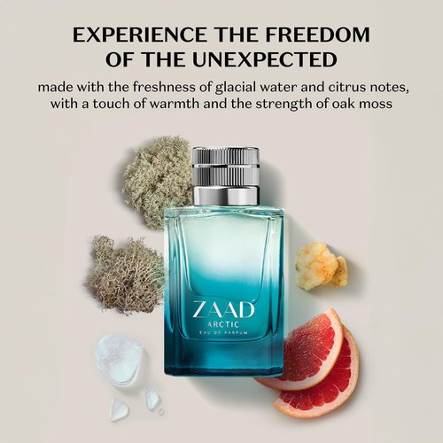 Zaad Arctic Eau de Parfum for Men, Invigorating Scent of the Arctic, 3.2 Ounce