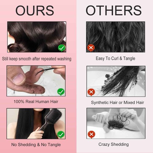 12A Human Hair Bundles 3 Bundles with Closure 14 16 18+12 Inch Body Wave Bundle Human Hair with 5x5 Closure 100% Brazilian Virgin Quick Weave Natural Black