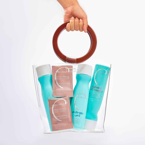 Malibu C Wefts & Extensions Wellness Hair Remedy (12 Packets) - Removes Build Up + Prevents Hair Breakage - Prepares Natural Hair for Hair Extension Application