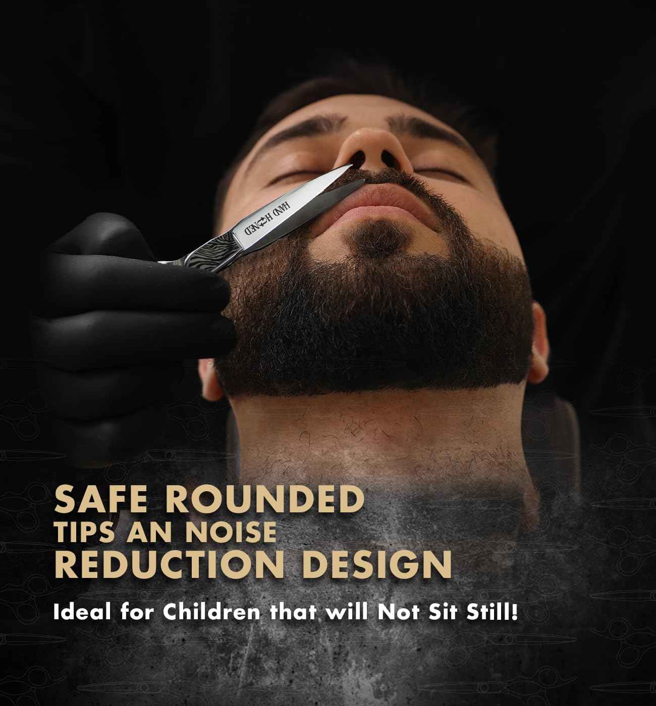 GGPH Professional Ergonomic Hair Cutting Scissors - SUS440C & Cobalt Stainless Steel Barber Shears - Fine Adjustment Tension - Premium Shears for Hair Cutting (6.0 Inches)