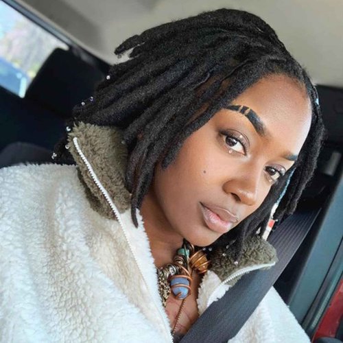 Vligcor 100% Real Human Hair Loc Extensions Full Handmade Permanent Locs For Women Men 60 Strands Of 4 Inch 0.4cm Thickness Dreadlock Extensions Human Hair An Be Dyed Bleached Curled