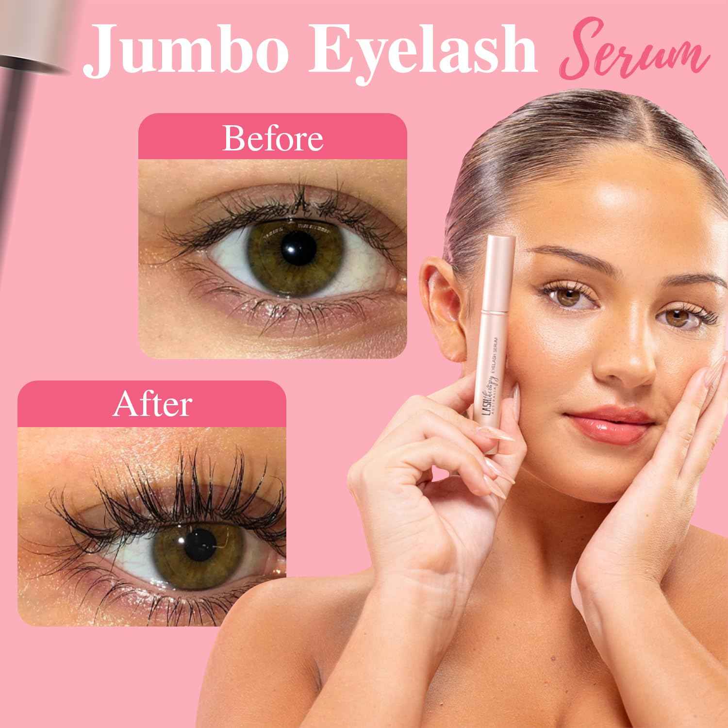 Lash Therapy Australia Eyelash Growth Serum – Enhance, Boost & Grow Lashes | Longer, Thicker, Fuller & Naturally Curled Lashes (5ML)