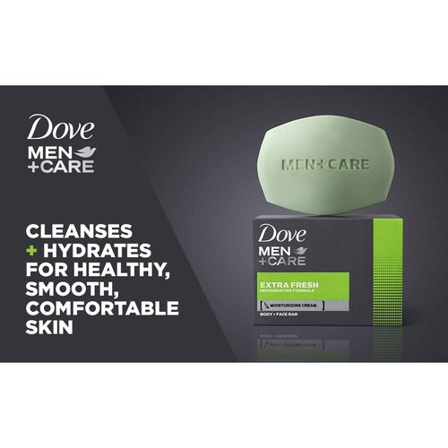 DOVE MEN + CARE Body and Face Bar Extra Fresh 3.17 oz, 48 Pieces