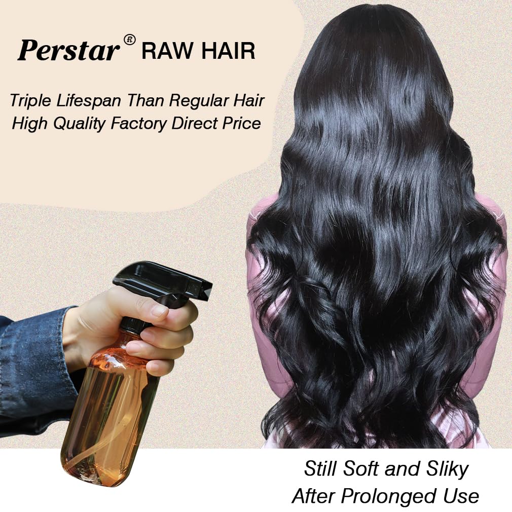 16A Raw Hair Body Wave Bundles Unprocessed Vietnamese Virgin Hair Body Wave Human Hair 3 Bundles for Black Women 14 16 18 Inches Wet And Wavy Hair Weft Natural Black