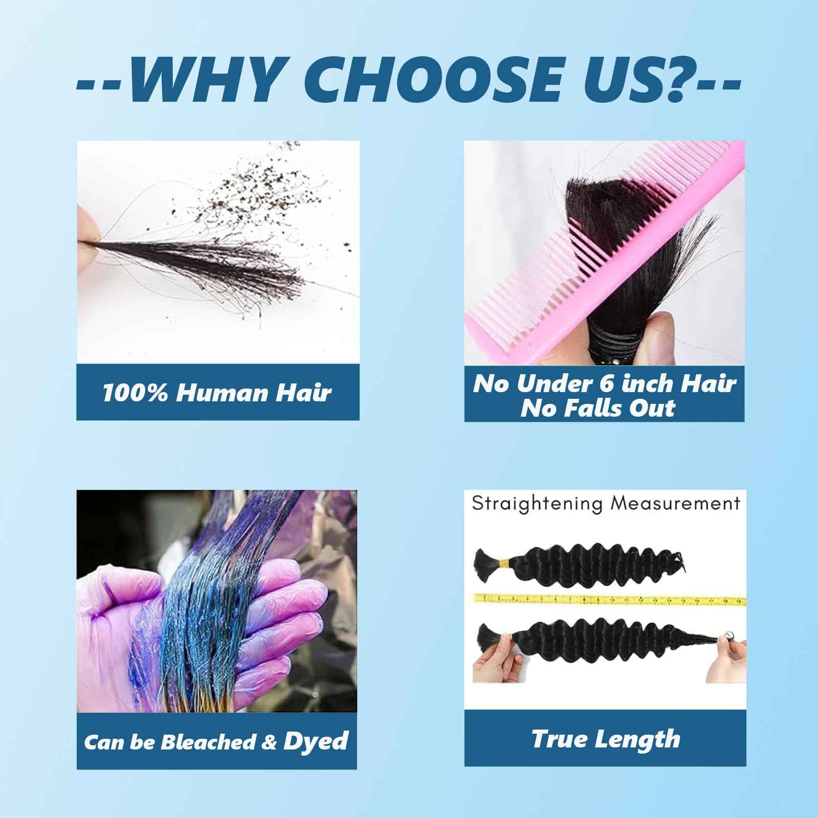 Human Braiding Hair For Boho Braids 110g Jerry Curly 12A Remy Boho Human Hair For Braiding No Weft 2 Braids Per Pack Boho Hair for Braiding 18 inch Natural Black