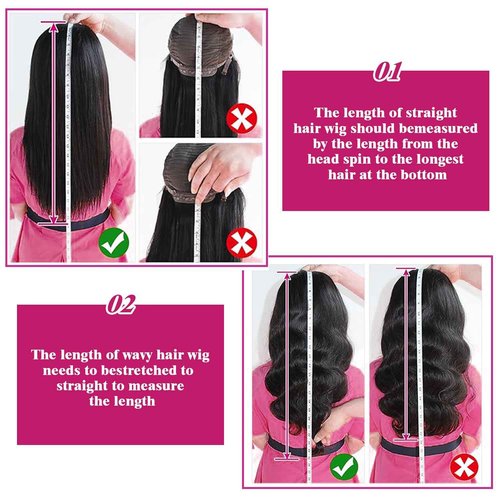 LEFGODY 30 Inch Body Wave Lace Front Wigs Human Hair 200 Density 12a Grade 100% Virgin Human Hair Wigs for Black Women 13x6 Hd Transparent Lace Pre Plucked Natural Black