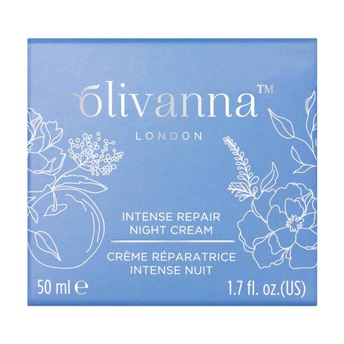 Olivanna Intense Repair Night Cream - Face Moisturizer - Enriched with Natural Ceramides, Hyaluronic Acid, and Omega-Rich Seed Oils - 1.6 oz