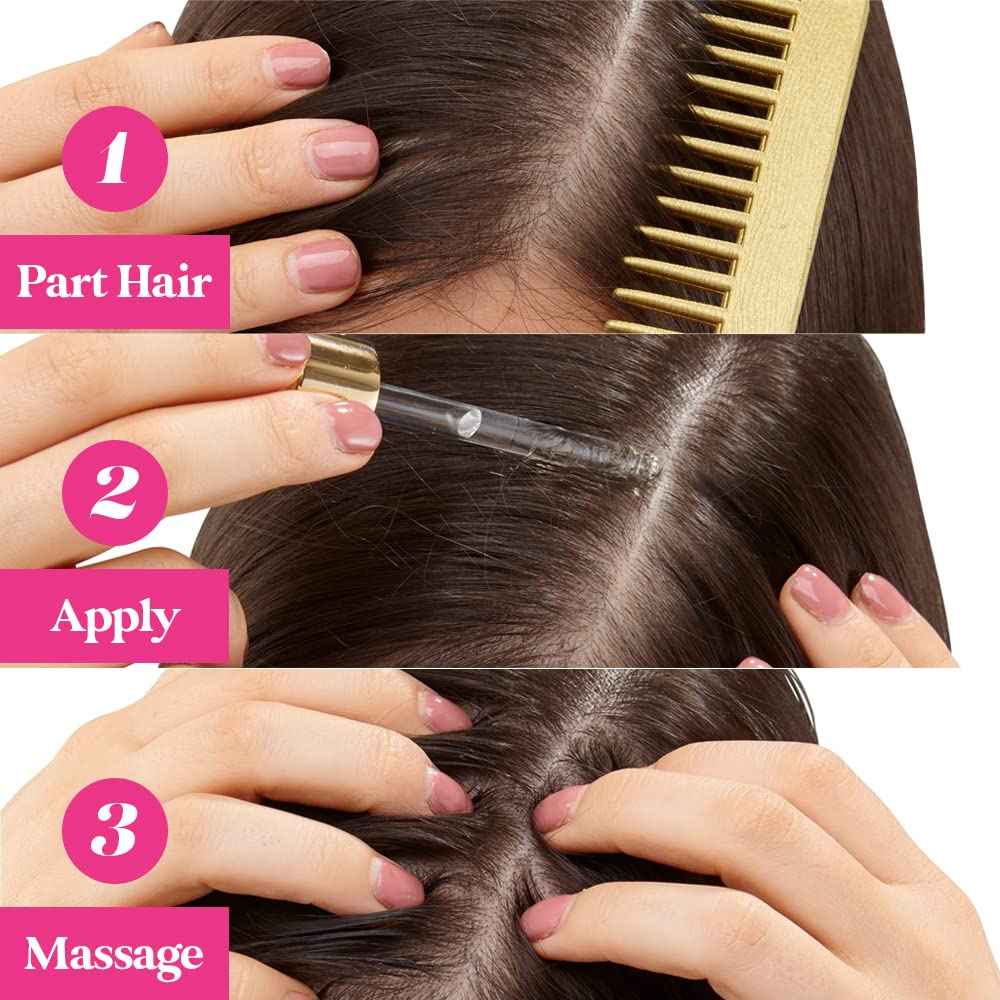 Grande Cosmetics GrandeHAIR Enhancing Hair Serum - for Men & Women, for Fuller & Thicker-Looking Hair in 8 weeks, Safe for Color-Treated Hair (40 mL)