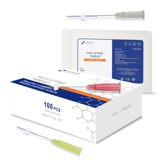 HYPOD Pdo Mono Thread, Thread Face Lift, Pdo Threads - Pointed Tip for Lifting and Firming (100PCS-A30G-25mm)