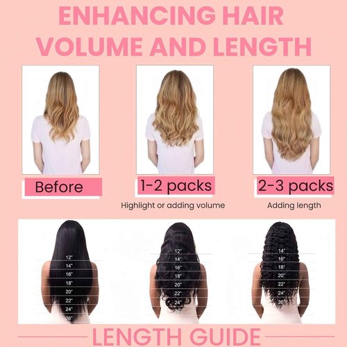 FUOTONBUTY Clip in Extensions Real Human Hair 7pcs, Natural and Seamless 90g (Caramel Blonde to Bleach Blonde, 20 inch)