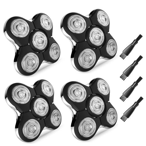 Shaver Replacment Heads Compatible with Remington Balder Pro Head Shaver Model XR7000, for Bald Men (4 Pack)