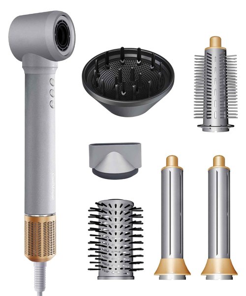 CoolMouse 7 in1 Hot Air Styler: Blow Dryer Brush with 5M Negative Ion & 110,000 RPM, Fast Drying Curling Straightener Volumizer for All Hair Types